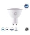 GLOBOSTAR® FLOODO 60105 Σποτ GU10 MR16 LED 8W 928lm 120° AC 220-240V IP20 Ψυχρό Λευκό 6000K Dimmable - Bridgelux SMD Chip - Μ5 x Π5 x Υ5.8cm - 3 Χρόνια Εγγύηση